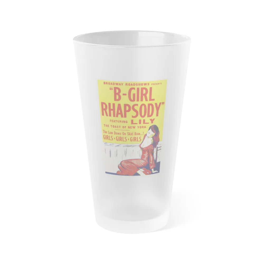 B GIRL RHAPSODY 1952 Movie Poster - Frosted Pint Glass 16oz-16oz-Frosted-Go Mug Yourself