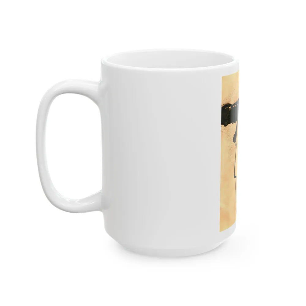 Balensiaga - New Collar, Vogue Illustrations, 1954 - White Coffee Mug-Go Mug Yourself