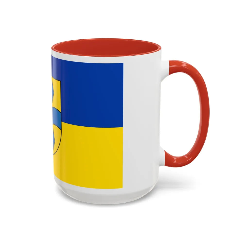 Flag of Enzkreis Germany - Accent Coffee Mug-Go Mug Yourself