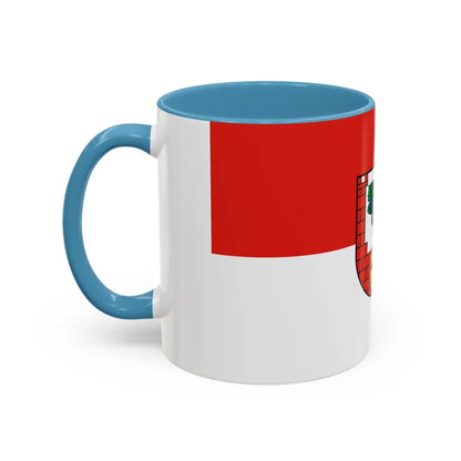 Flag of Burgenlandkreis Germany - Accent Coffee Mug-Go Mug Yourself