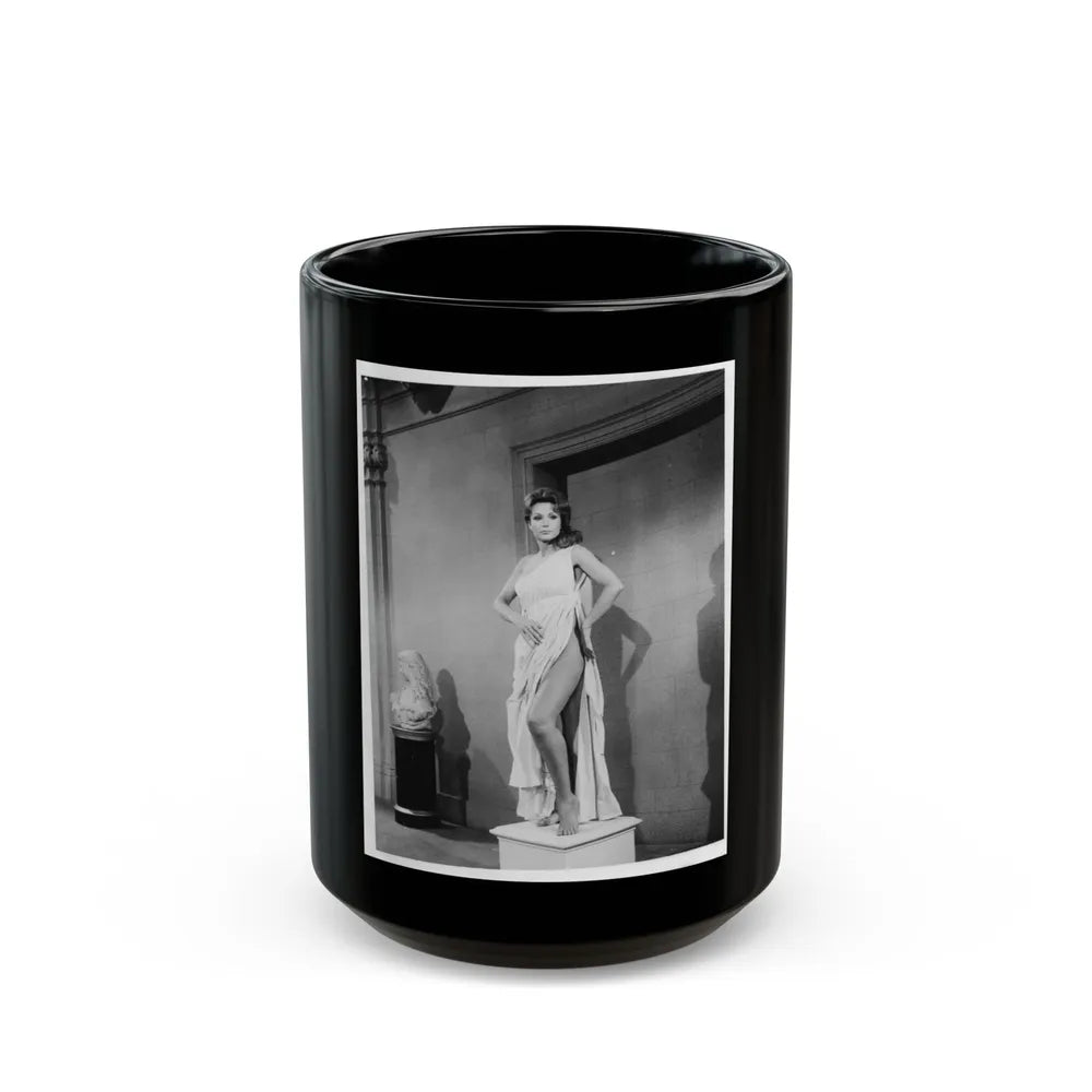 Francine York #21 (Vintage Female Icon) Black Coffee Mug-15oz-Go Mug Yourself