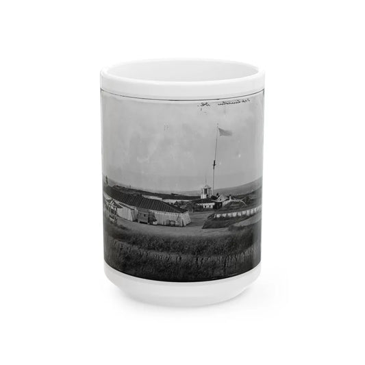 District Of Columbia. Interior View Of Fort Lincoln (U.S. Civil War) White Coffee Mug-15oz-Go Mug Yourself