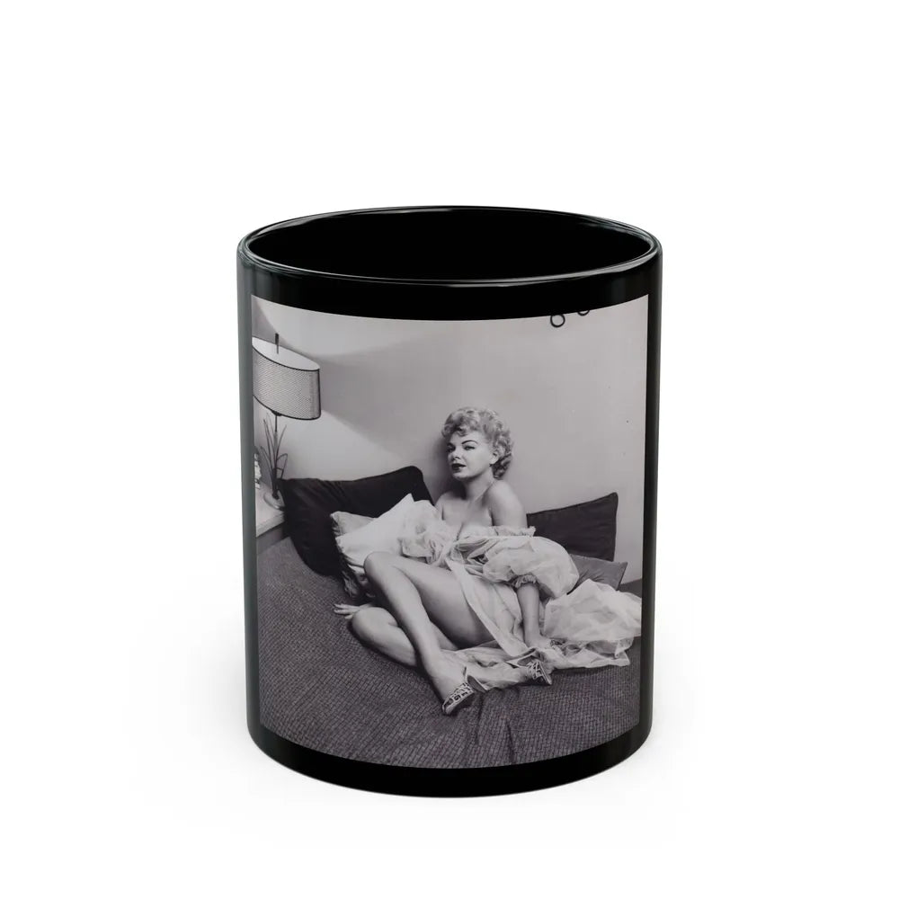 Barbara Nichols #461 (Vintage Female Icon) Black Coffee Mug-11oz-Go Mug Yourself