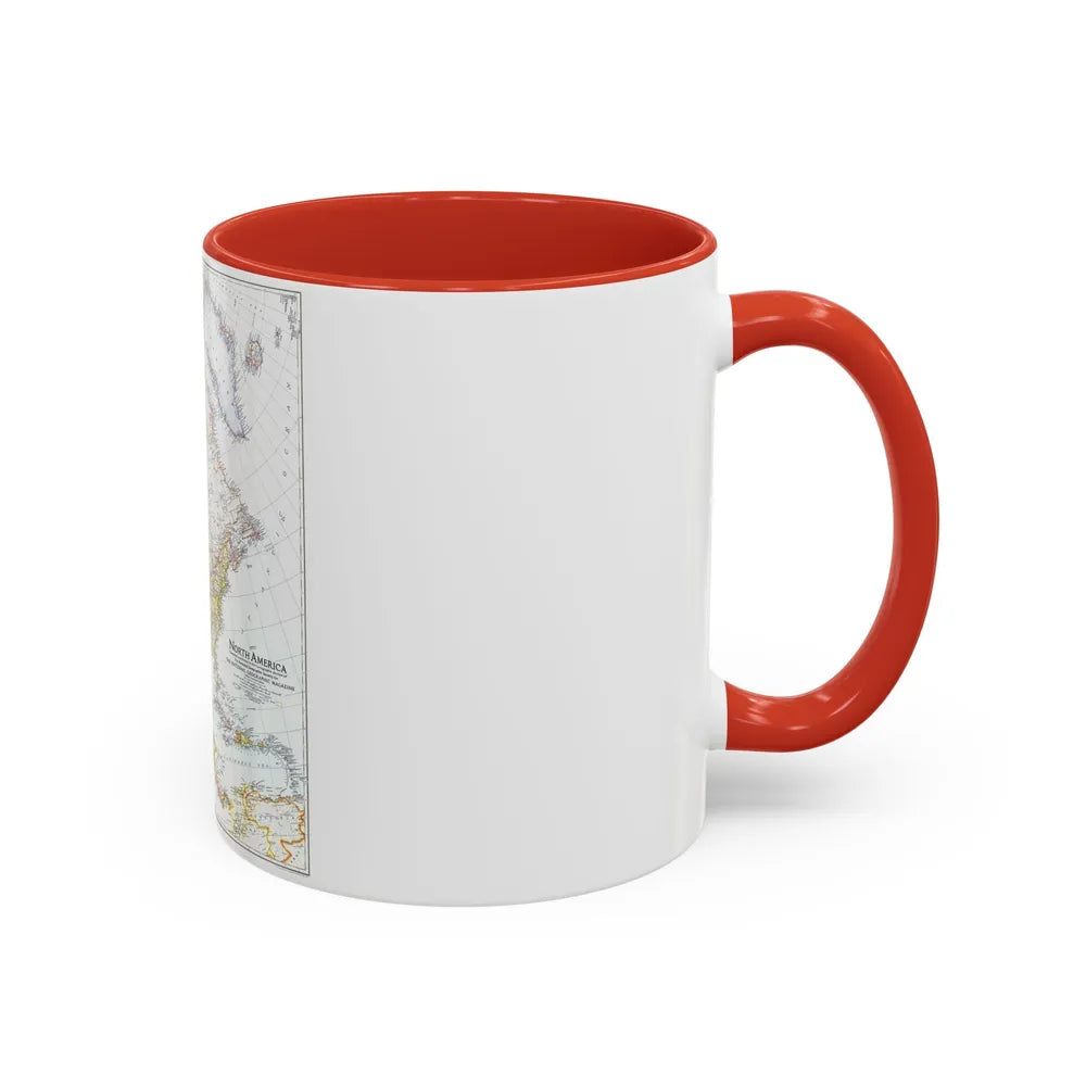 North America (1942) (Map) Accent Coffee Mug-Go Mug Yourself