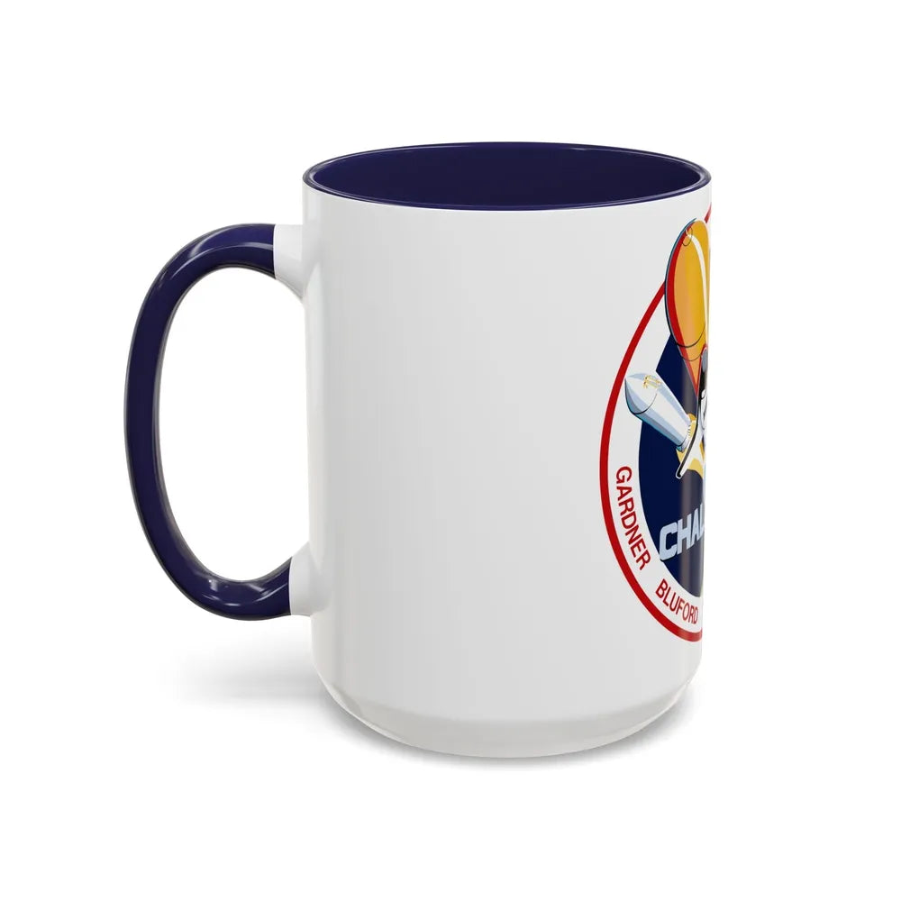 STS 8 (NASA) Accent Coffee Mug-Go Mug Yourself