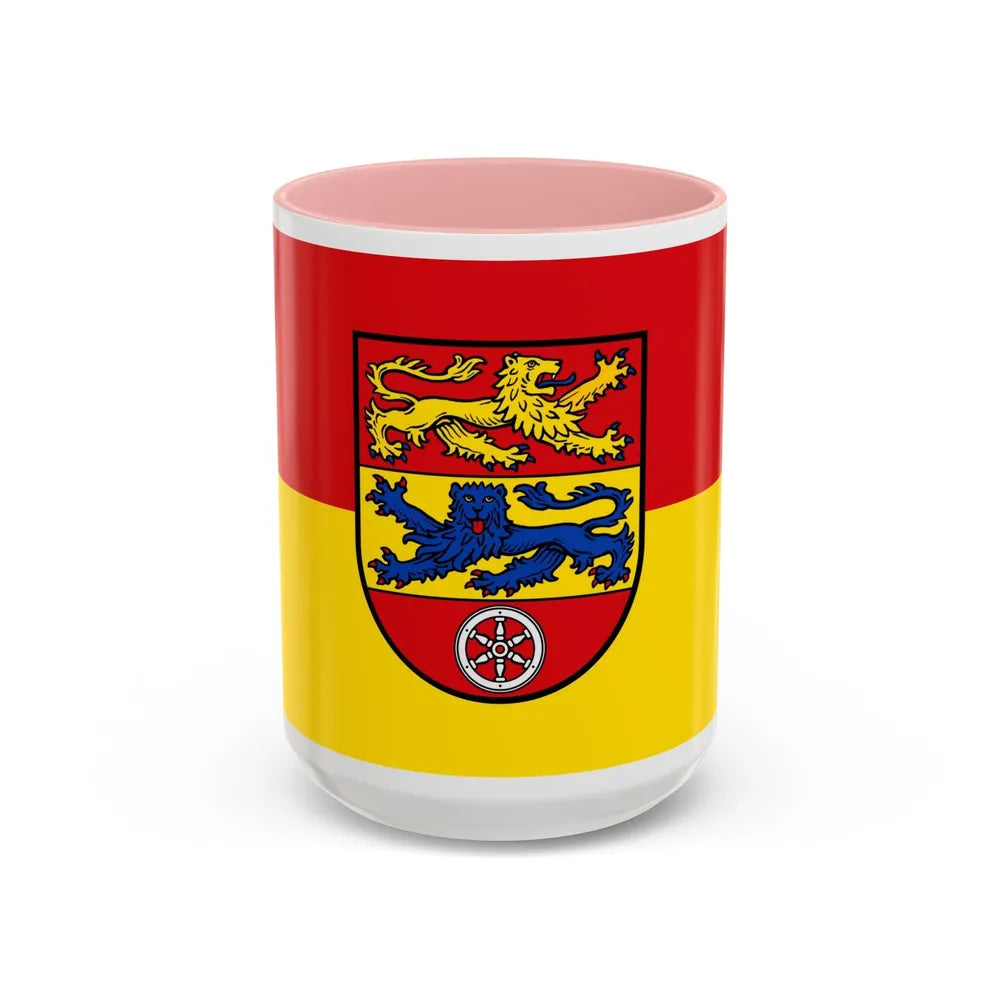 Flag of Goettingen Germany - Accent Coffee Mug-15oz-Pink-Go Mug Yourself