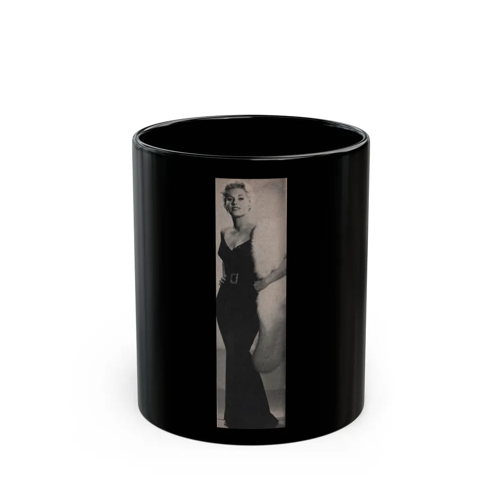 Kim Novak #183 - Scanned Mag. 66 Photos (Vintage Female Icon) Black Coffee Mug-11oz-Go Mug Yourself