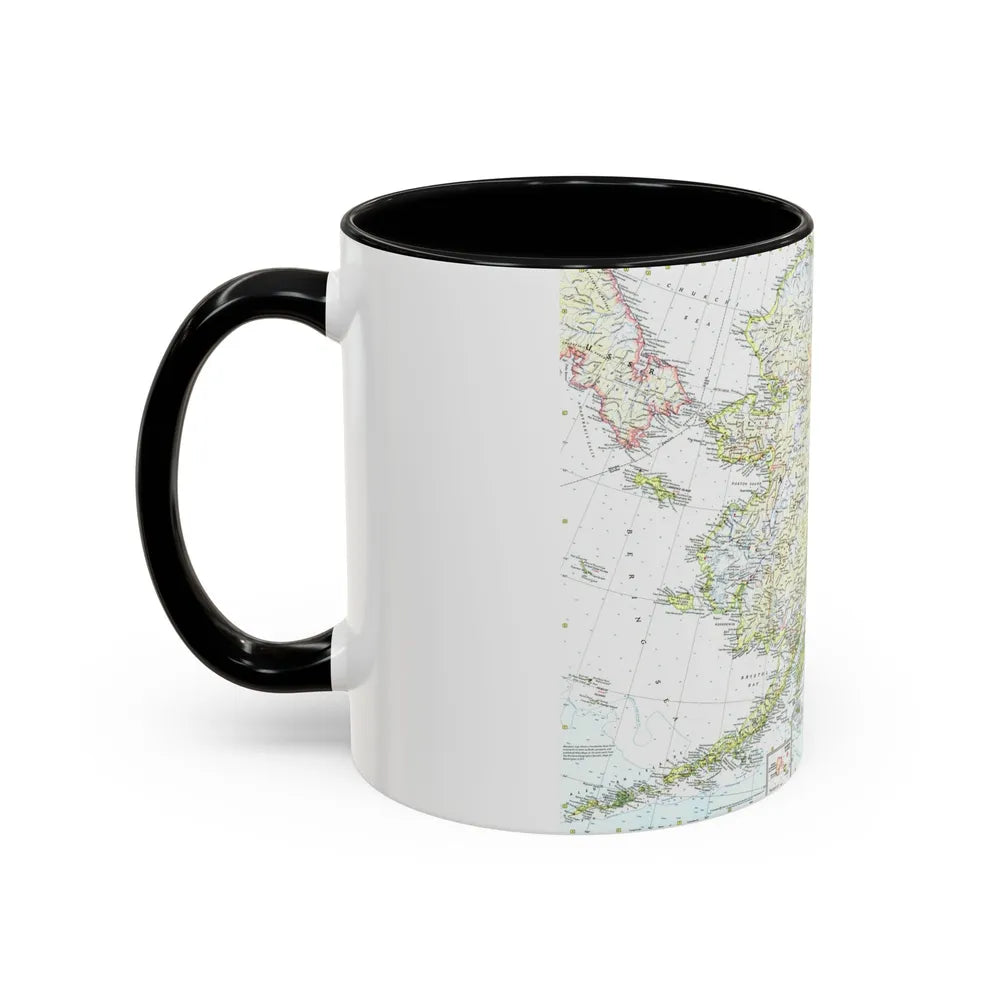 USA - Alaska (1959) (Map) Accent Coffee Mug-Go Mug Yourself