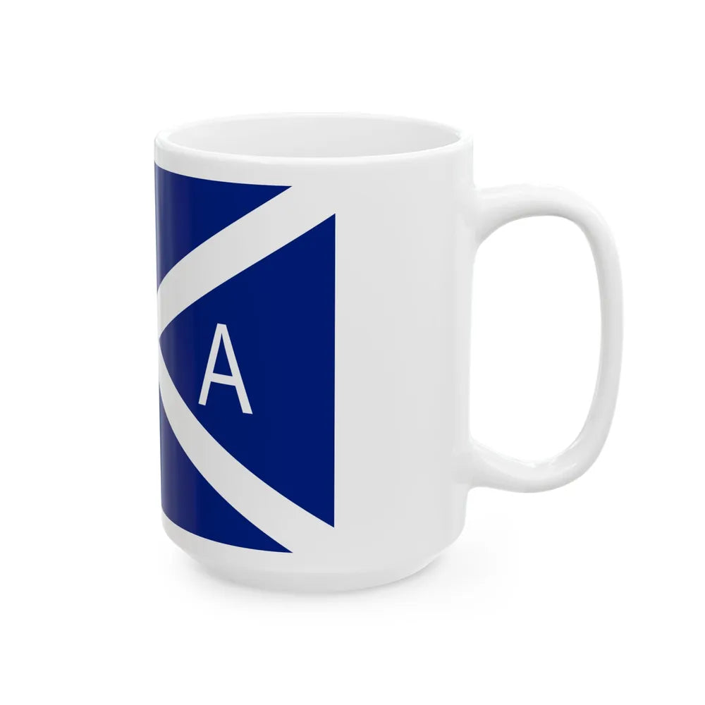 Flag of National Scottish Antarctic Expedition - White Coffee Mug-Go Mug Yourself