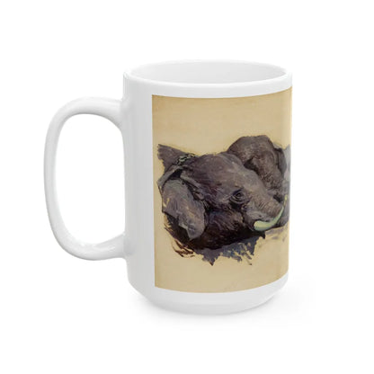 Feeding the Elephants - White Coffee Mug-Go Mug Yourself