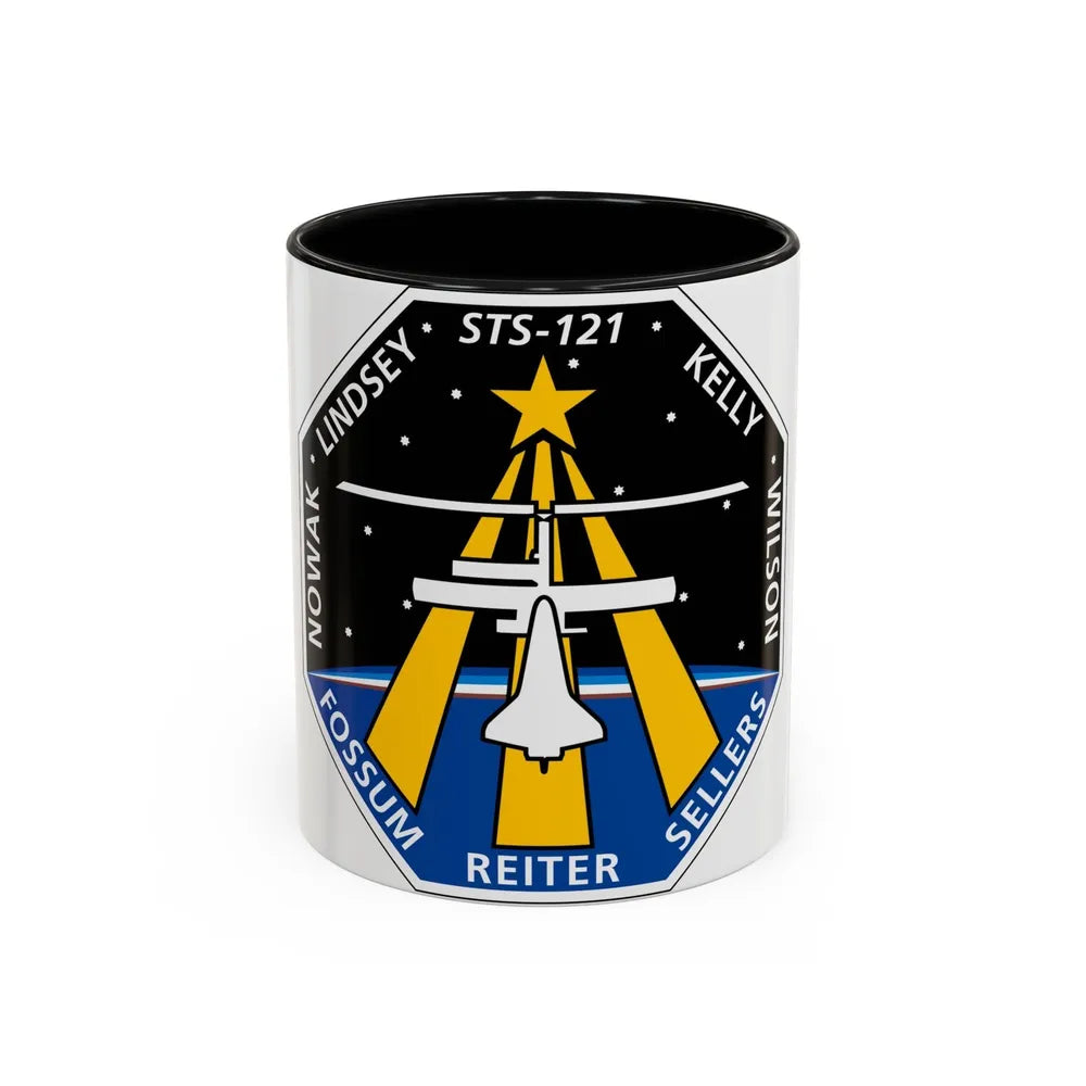 STS 121 (NASA) Accent Coffee Mug-11oz-Black-Go Mug Yourself