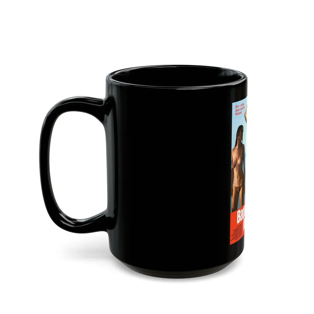 Bademeister-Report - Mad Memories of a Lifeguard 1973 Movie Poster - Black Coffee Mug-Go Mug Yourself