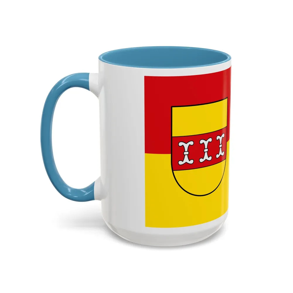 Flag of Borken Germany - Accent Coffee Mug-Go Mug Yourself