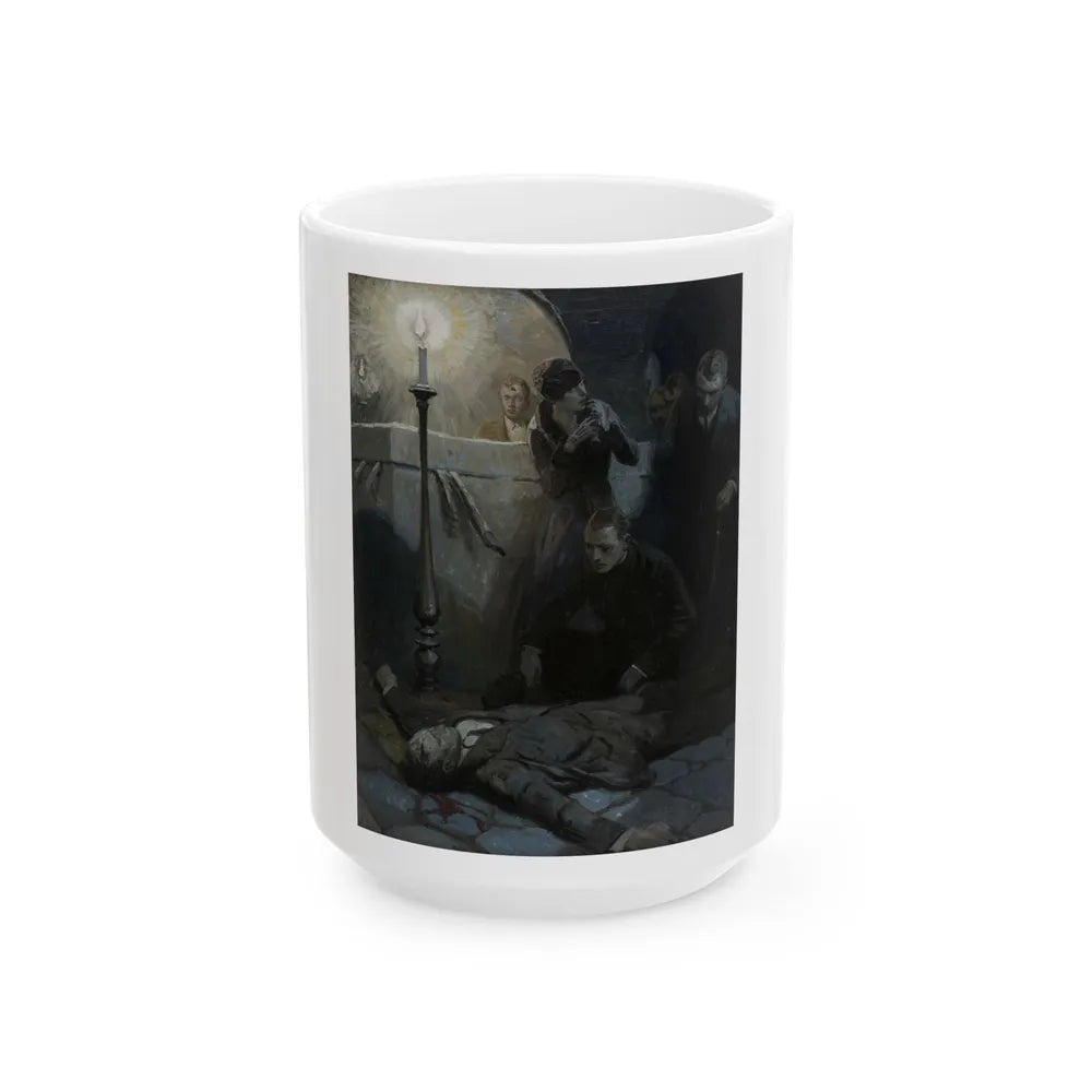 Curse of the Golden Cross, magazine illustration, 1925 - White Coffee Mug-15oz-Go Mug Yourself