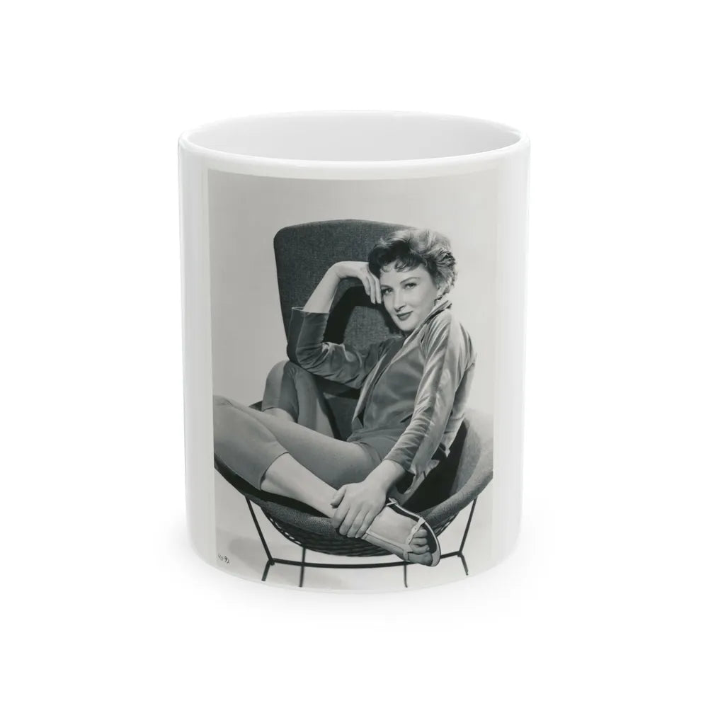 Carol Ohmart #52 (Vintage Female Icon) White Coffee Mug-11oz-Go Mug Yourself