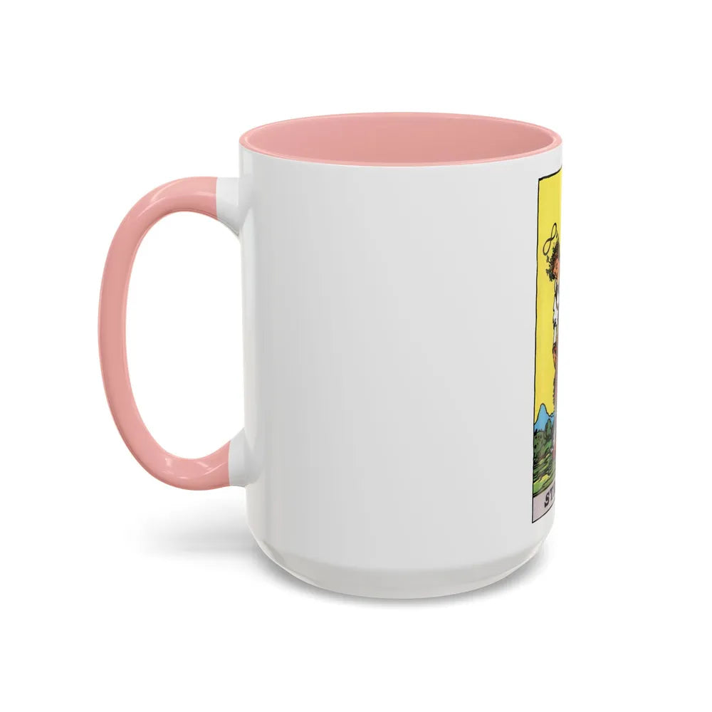 Strength (Tarot Card) Accent Coffee Mug-Go Mug Yourself