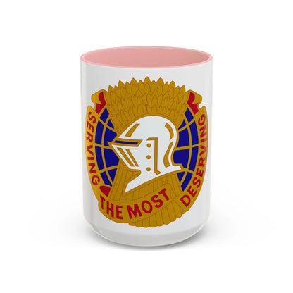 Troop Support Agency (U.S. Army) Accent Coffee Mug-15oz-Pink-Go Mug Yourself