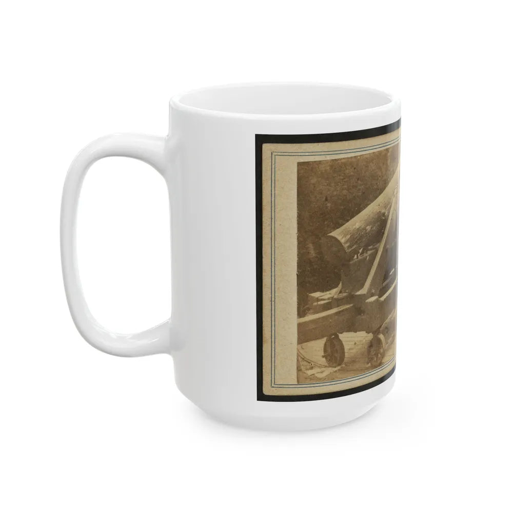 Quaker Gun Mounted On Bluff Of Port Hudson, La. (U.S. Civil War) White Coffee Mug-Go Mug Yourself