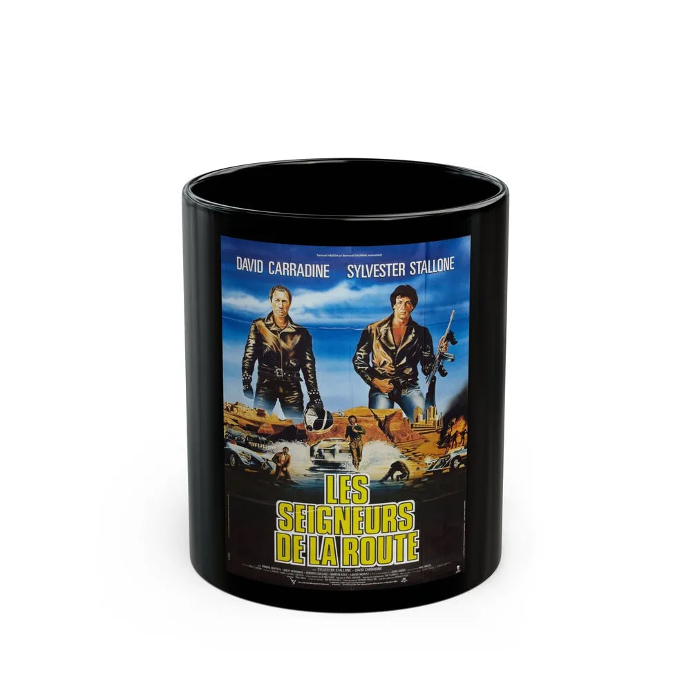 DEATH RACE 2000 (FRENCH) 1975 Movie Poster - Black Coffee Mug-11oz-Go Mug Yourself