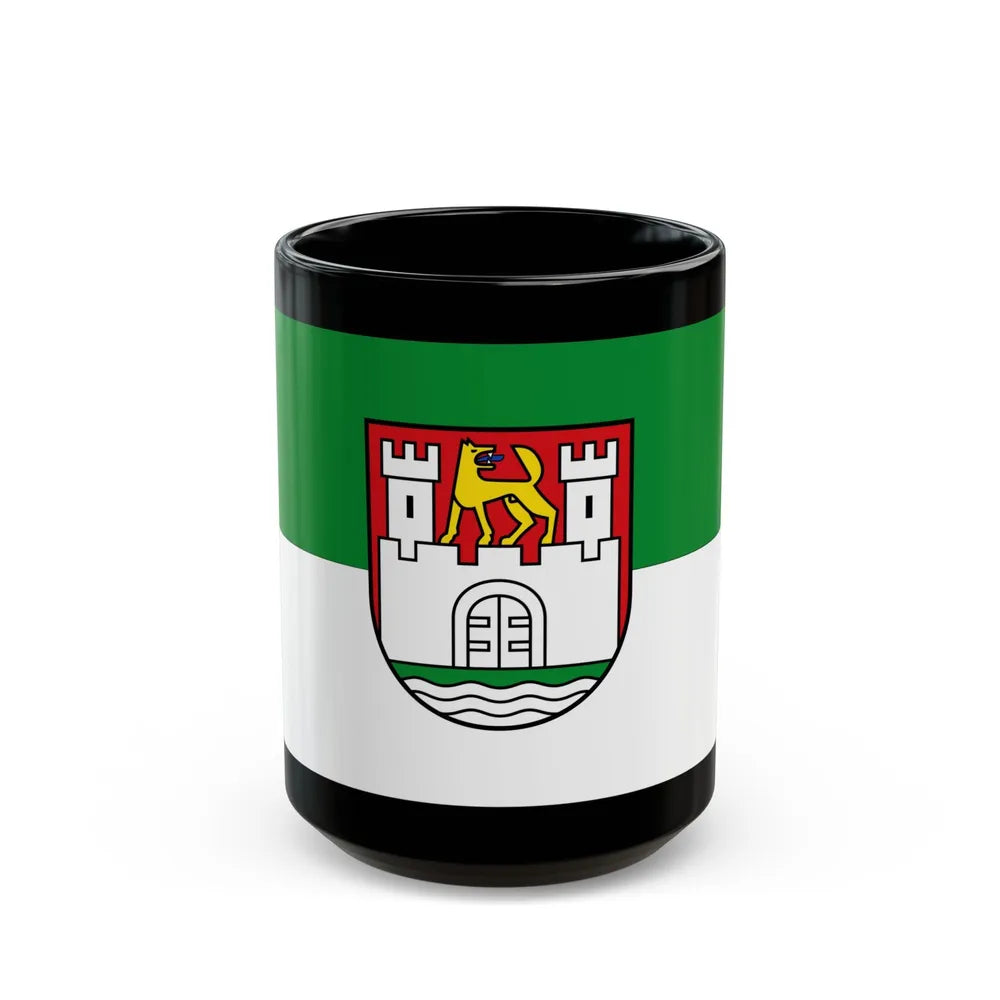 Flag of Wolfsburg Germany - Black Coffee Mug-15oz-Go Mug Yourself