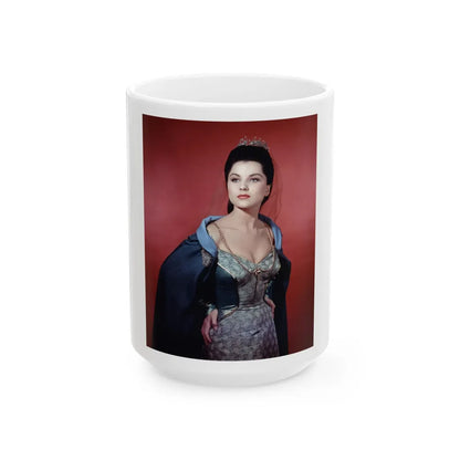 Debra Paget #137 (Vintage Female Icon) White Coffee Mug-15oz-Go Mug Yourself