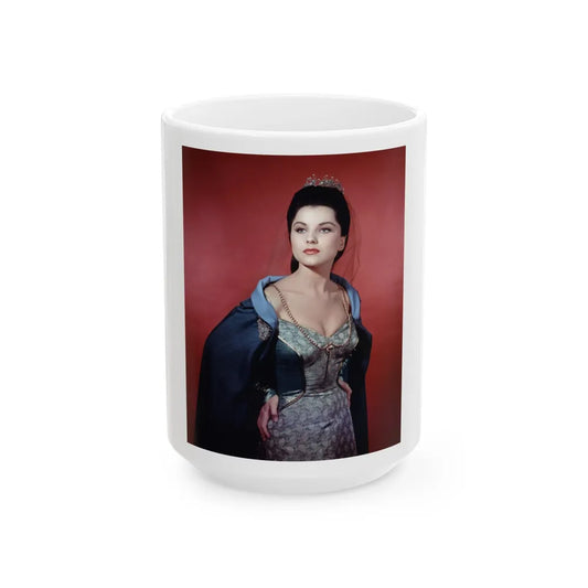 Debra Paget #137 (Vintage Female Icon) White Coffee Mug-15oz-Go Mug Yourself