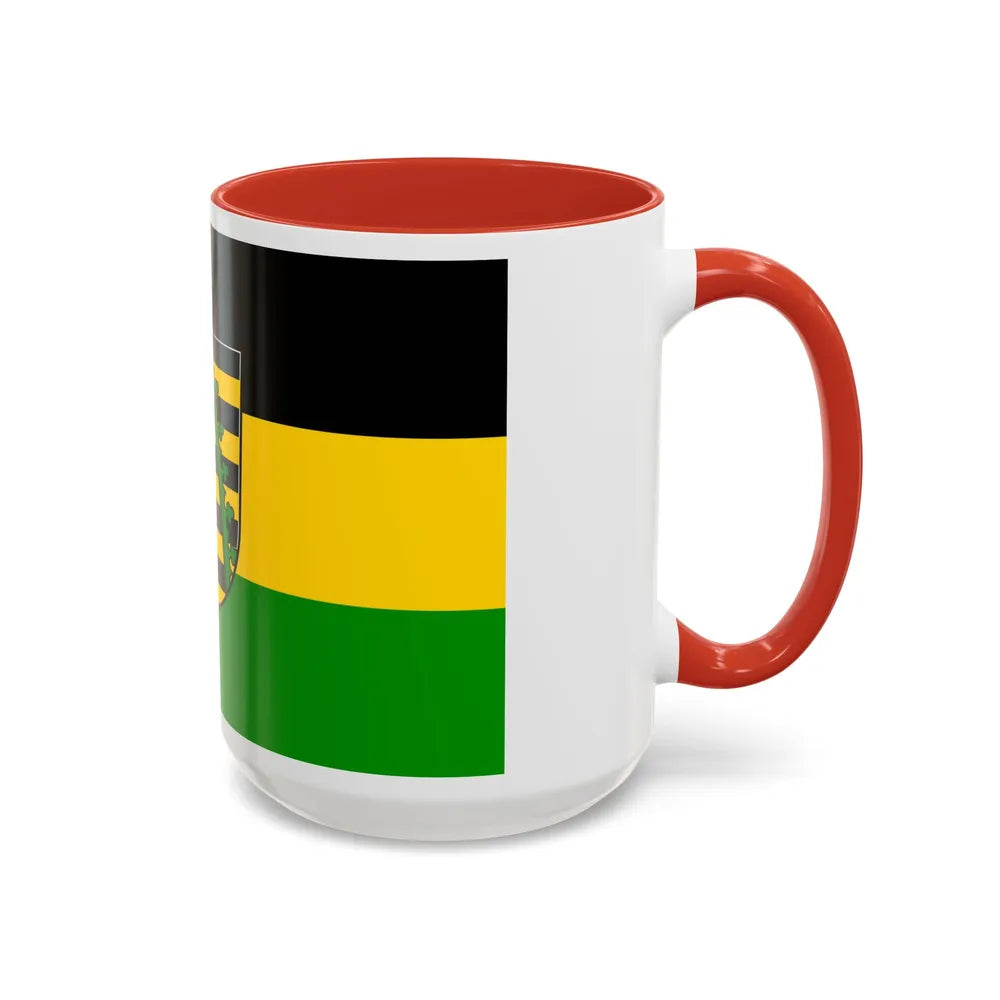 Flag of Coburg Germany - Accent Coffee Mug-Go Mug Yourself