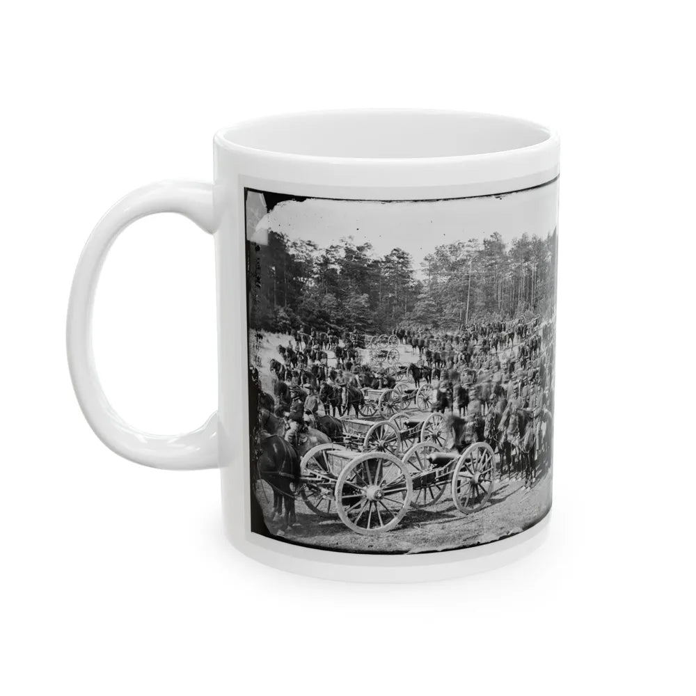 Fair Oaks, Va., Vicinity. Battery M., 2d U.S. Artillery, Commanded By Capt. Henry Benson (U.S. Civil War) White Coffee Mug-Go Mug Yourself