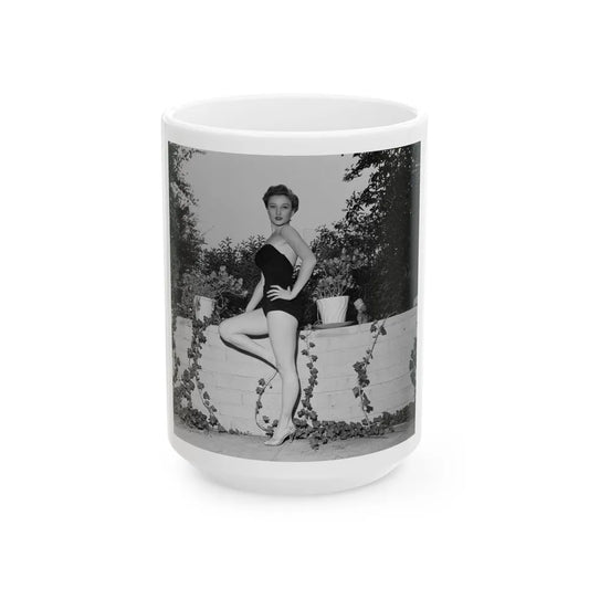 Carol Ohmart #31 (Vintage Female Icon) White Coffee Mug-15oz-Go Mug Yourself