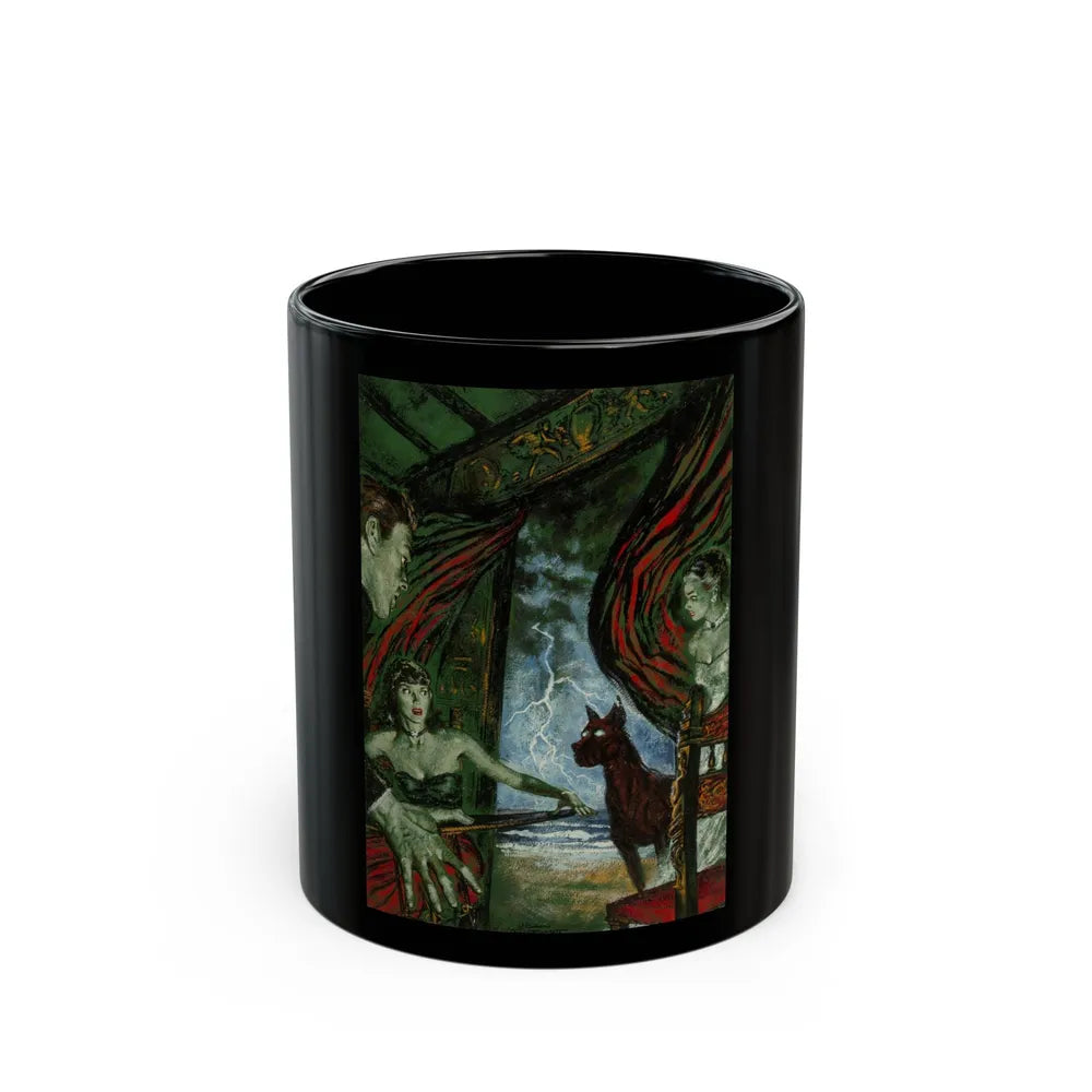 Ghost Dog, Saturday Home magazine interior illustration, July 1947 - Black Coffee Mug-11oz-Go Mug Yourself