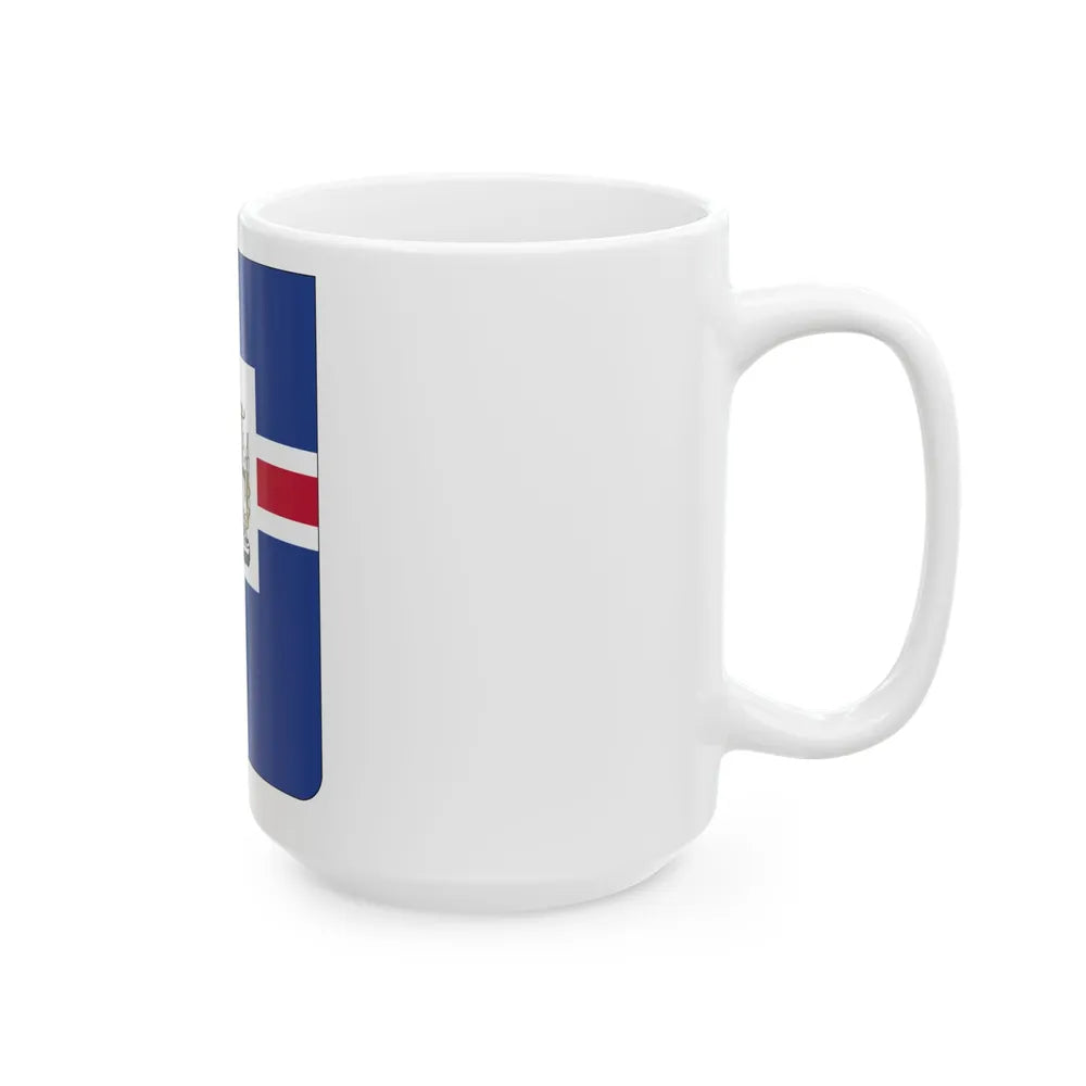 Coat of arms of the President of Iceland - White Coffee Mug-Go Mug Yourself