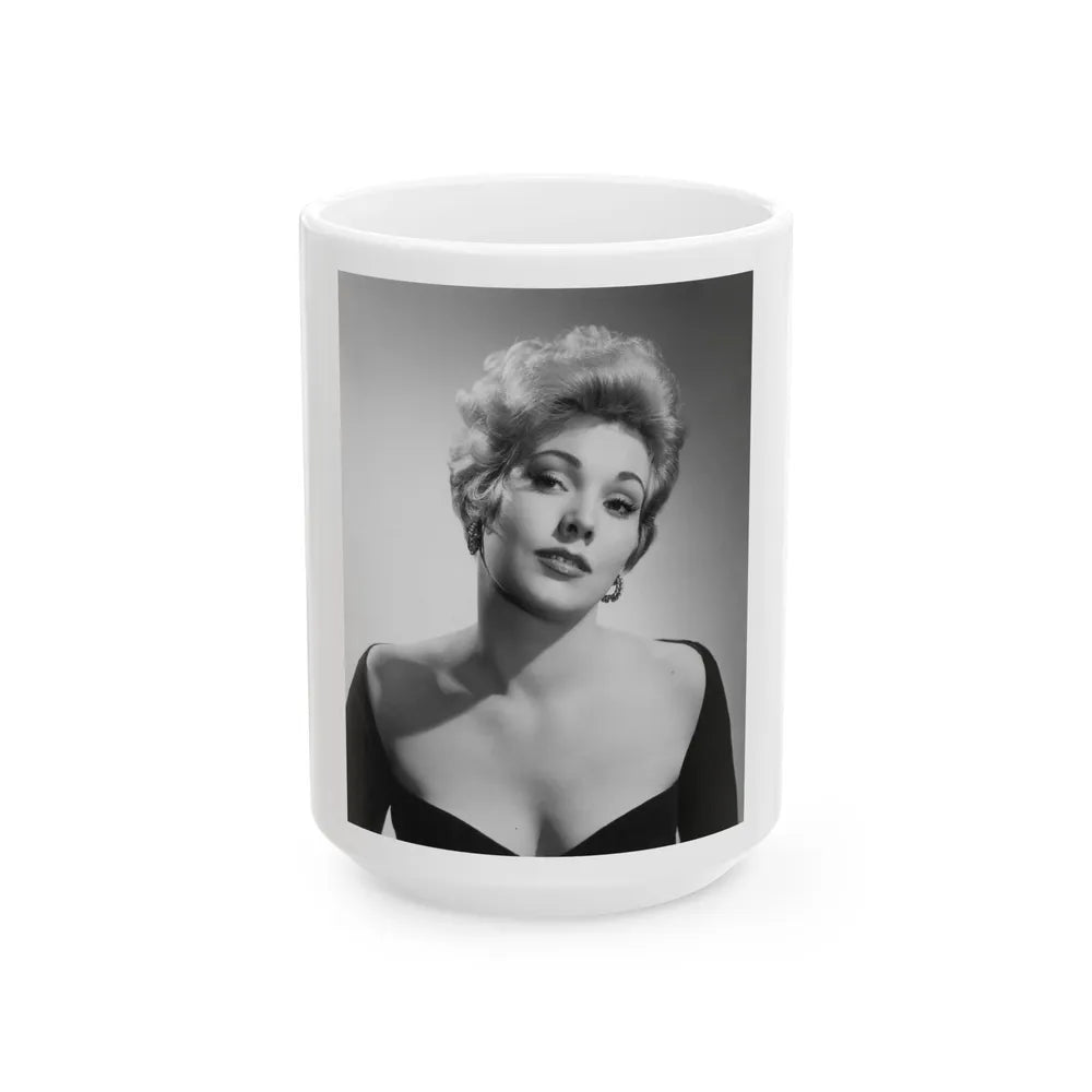 Kim Novak #277 (Vintage Female Icon) White Coffee Mug-15oz-Go Mug Yourself