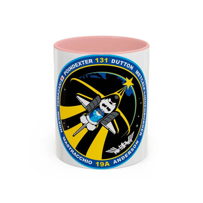 STS 131 (NASA) Accent Coffee Mug-11oz-Pink-Go Mug Yourself