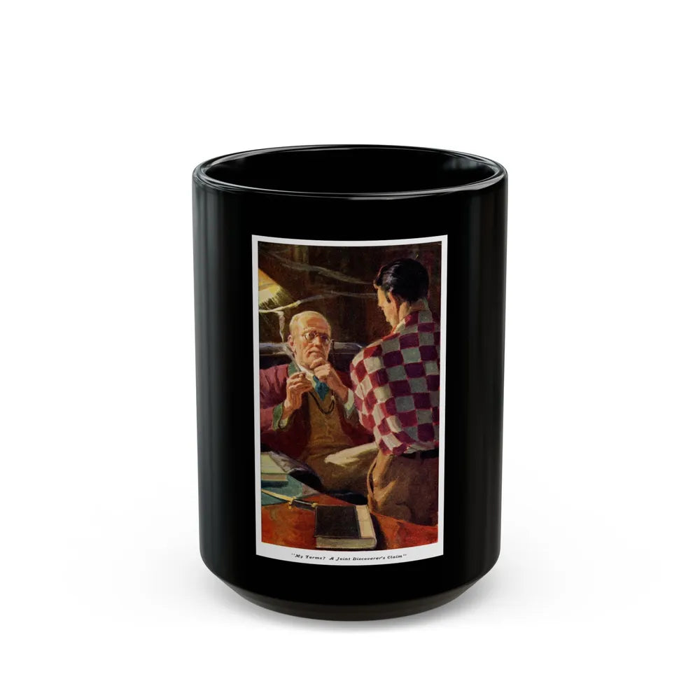 Discussing Terms, 1938 - Black Coffee Mug-15oz-Go Mug Yourself