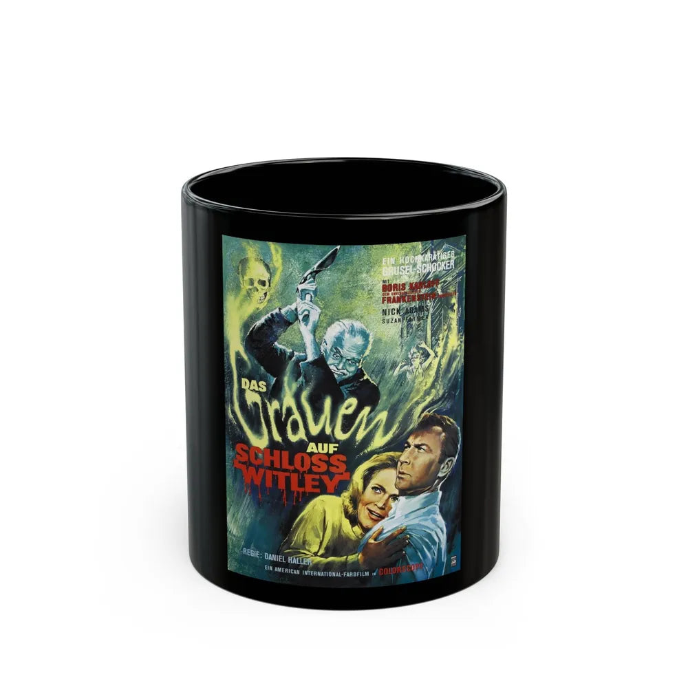 DIE MONSTER DIE (GERMAN) 1965 Movie Poster - Black Coffee Mug-11oz-Go Mug Yourself