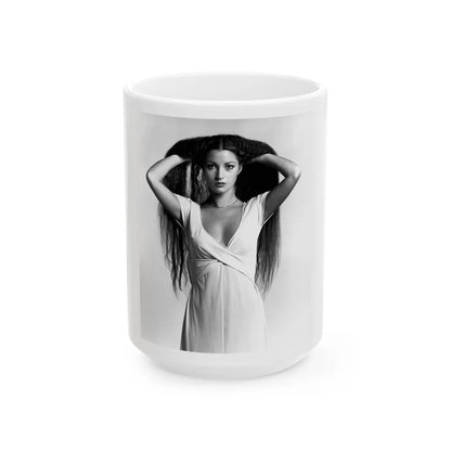 Jane Seymour #55 (Vintage Female Icon) White Coffee Mug-15oz-Go Mug Yourself