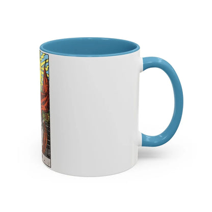 The Sun (Tarot Card) Accent Coffee Mug-Go Mug Yourself