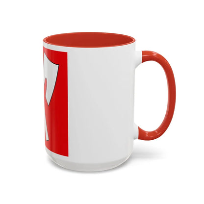 Flag of Biel Switzerland - Accent Coffee Mug-Go Mug Yourself