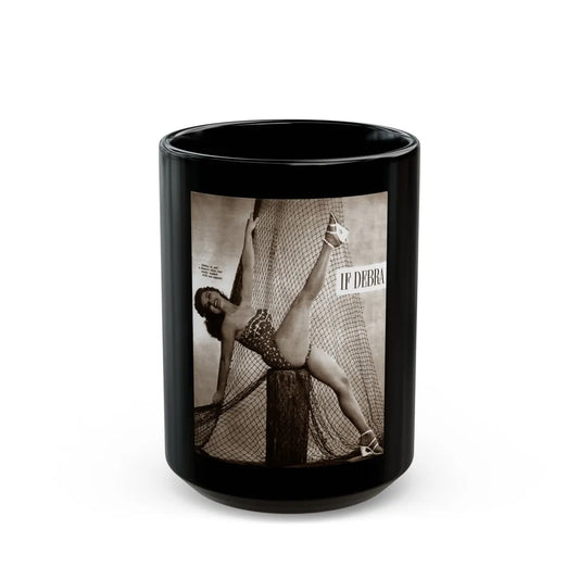 Debra Paget #647 1 (Vintage Female Icon) Black Coffee Mug-15oz-Go Mug Yourself