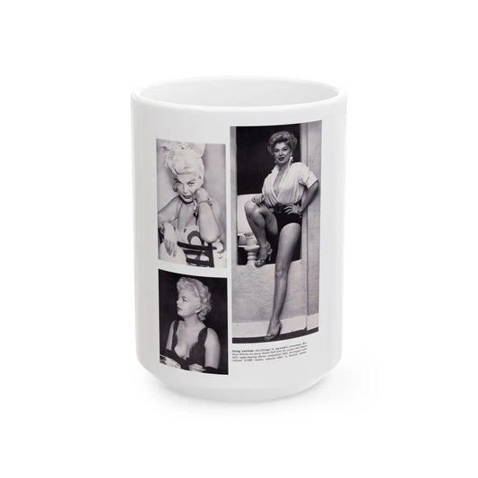 Barbara Nichols #369 (Vintage Female Icon) White Coffee Mug-15oz-Go Mug Yourself