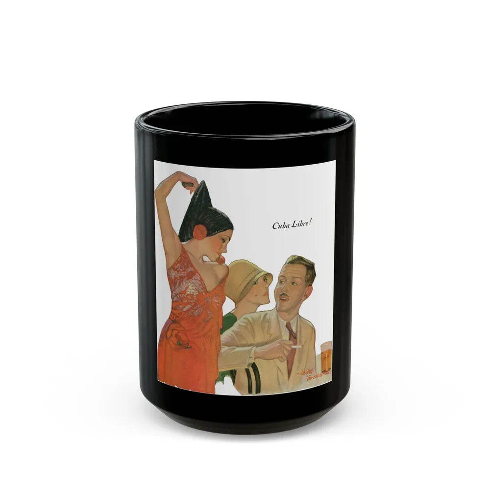 Cuba Libre, Liberty magazine cover, March 2, 1929 - Black Coffee Mug-15oz-Go Mug Yourself