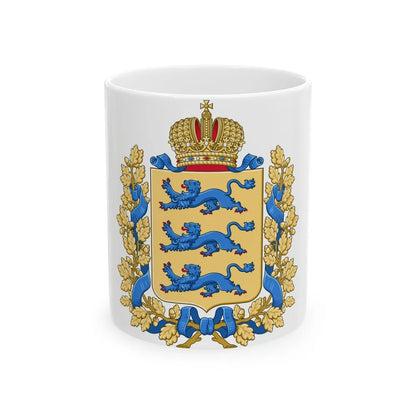 Coat of arms of Governorate of Estonia - White Coffee Mug-11oz-Go Mug Yourself