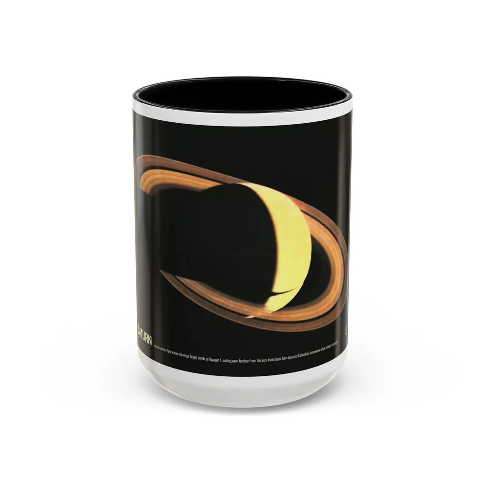 Space - Saturn (1981) (Map) Accent Coffee Mug-15oz-Black-Go Mug Yourself