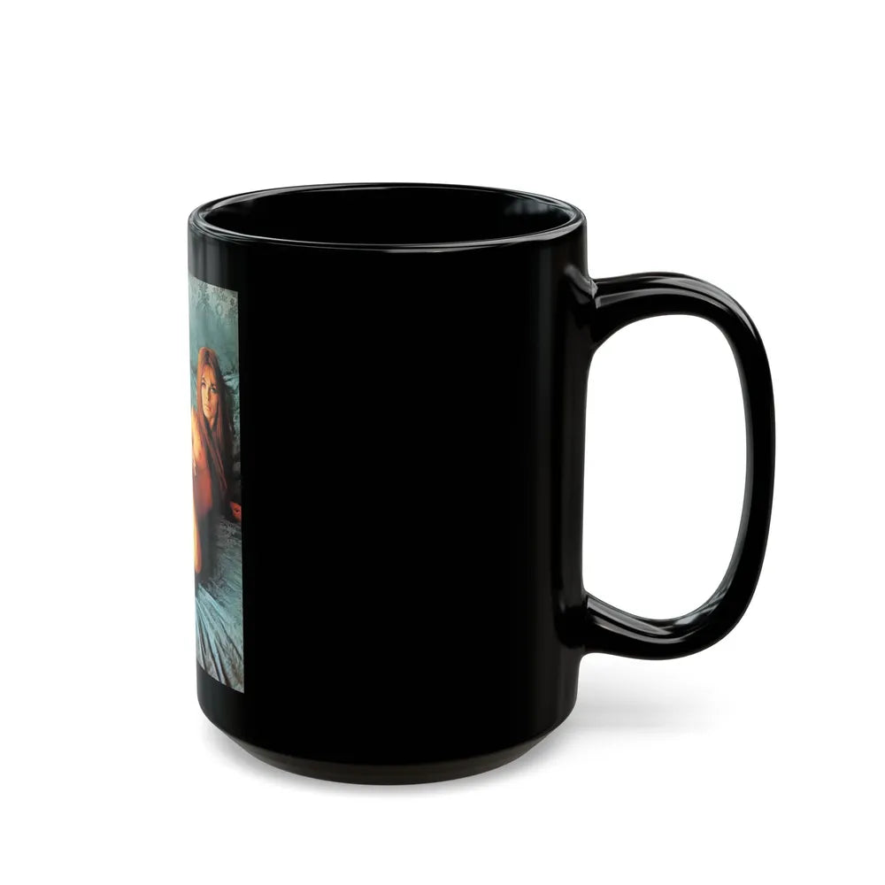 Julie Ege #245 (Vintage Female Icon) Black Coffee Mug-Go Mug Yourself