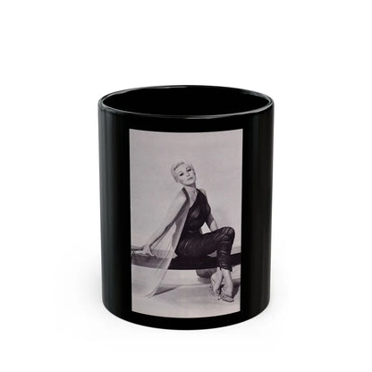 Kim Novak #380 (Vintage Female Icon) Black Coffee Mug-11oz-Go Mug Yourself