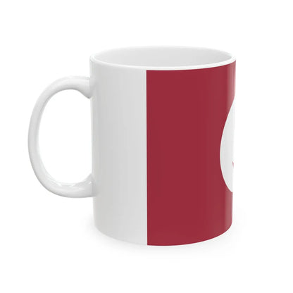 Flag of Hiroshima Prefecture Japan - White Coffee Mug-Go Mug Yourself