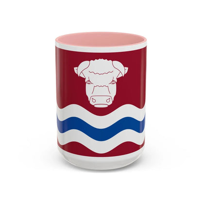 Flag of Herefordshire UK - Accent Coffee Mug-15oz-Pink-Go Mug Yourself