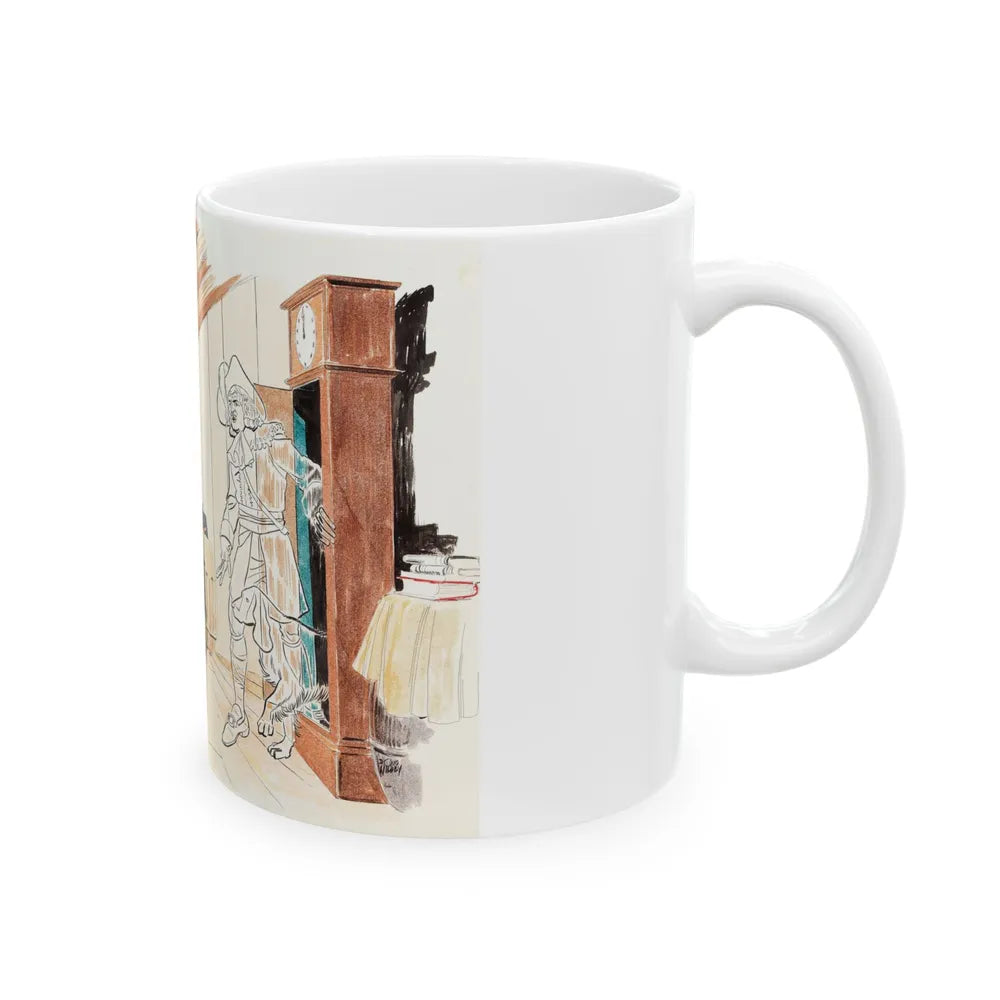 Concept art for The Funky Phantom by Doug Wildey, 1971 - White Coffee Mug-Go Mug Yourself