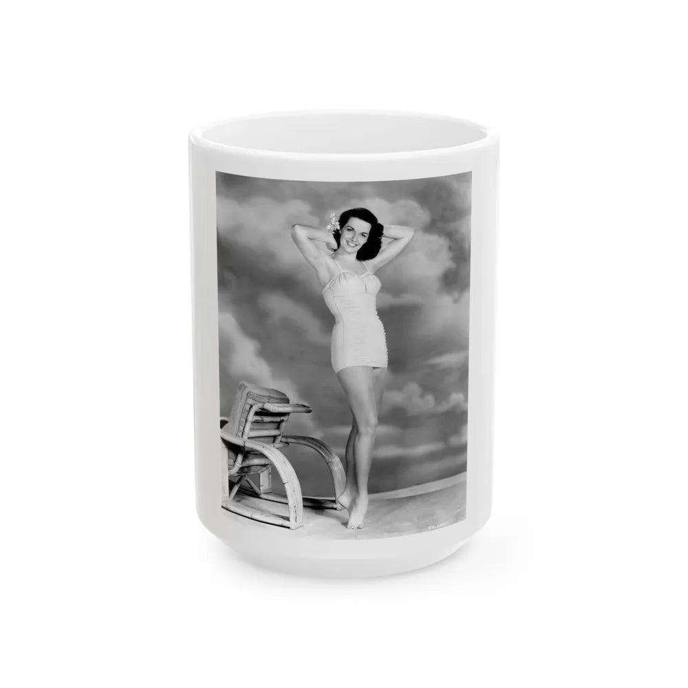 Jane Russell #185 (Vintage Female Icon) White Coffee Mug-15oz-Go Mug Yourself