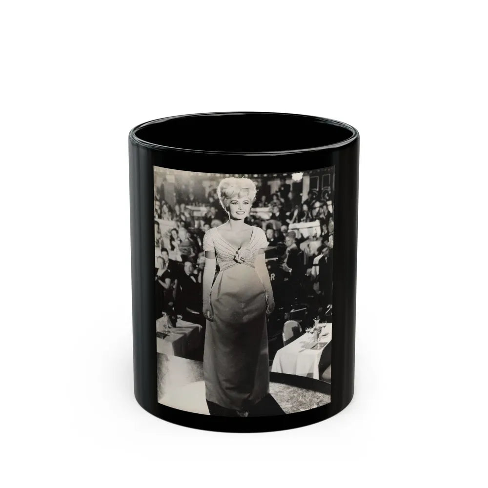 Janette Scott #38 (Vintage Female Icon) Black Coffee Mug-11oz-Go Mug Yourself